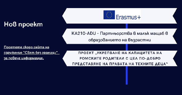 Проект „Укрепване на капацитета на ромските родители с цел по-добро представяне на правата на техните деца“